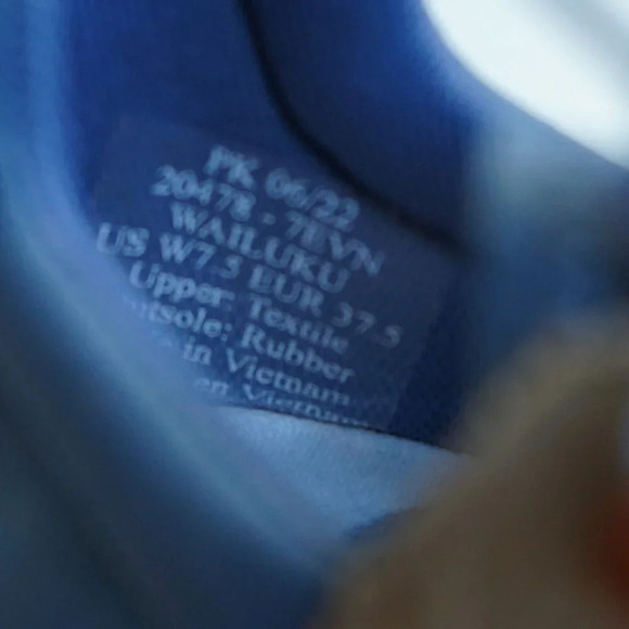 Olukai Wailuku Moonlit Ocean/ Vintage Blue sneaker size 7.5 - Picture 5 of 5